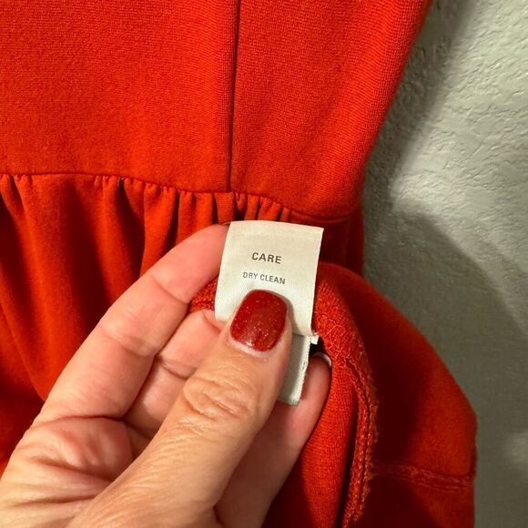 Madewell Screenplay Ponte Dress Burnt Orange Small - Picture 8 of 8